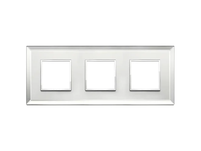 VIMAR Vimar 21644.72 Placca 6M (2+2+2) int71 argento ghiaccio