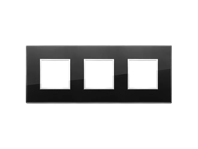 VIMAR Vimar 21644.76 Placca 6M (2+2+2) int71 nero diamante