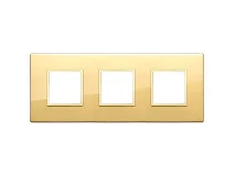 VIMAR Vimar 21644.G09 Placca 6M(2+2+2)i71 oro totale lucido