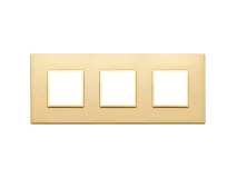 VIMAR Vimar 21644.G10 Placca 6M(2+2+2)i71 oro totale satinato