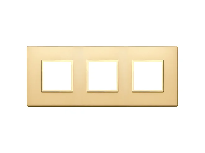 VIMAR Vimar 21644.G10 Placca 6M(2+2+2)i71 oro totale satinato