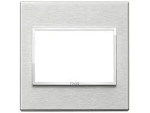 VIMAR Vimar 21648.02 Placca 3M BS grigio Next