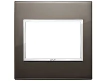 VIMAR Vimar 21648.06 Placca 3M BS nero zaffiro