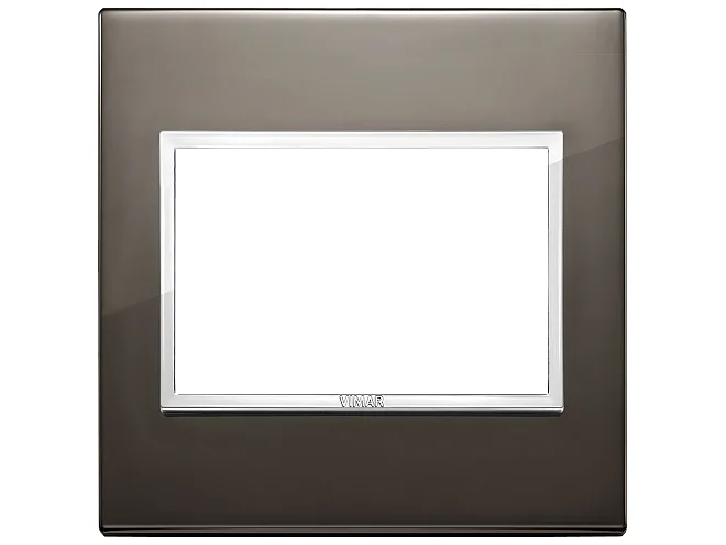 VIMAR Vimar 21648.06 Placca 3M BS nero zaffiro