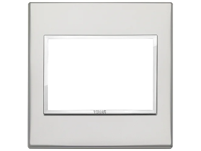 VIMAR Vimar 21648.07.01 Placca 3M BS argento