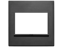 VIMAR Vimar 21648.18 Placca 3M BS nero totale