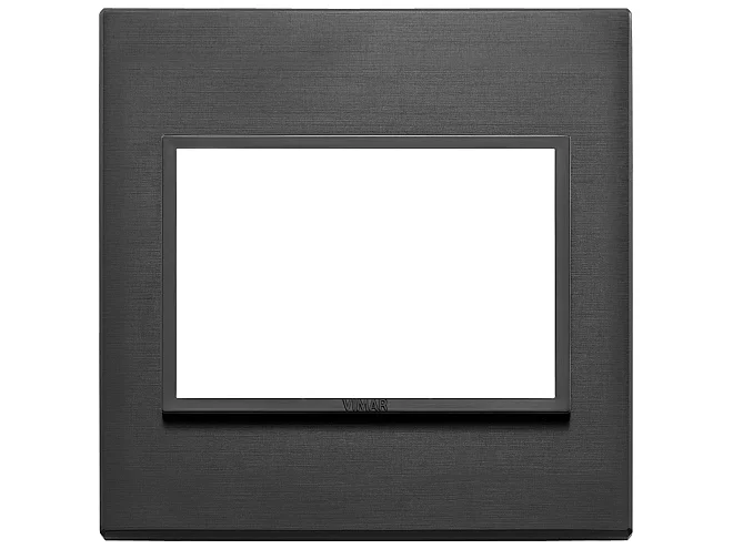 VIMAR Vimar 21648.18 Placca 3M BS nero totale