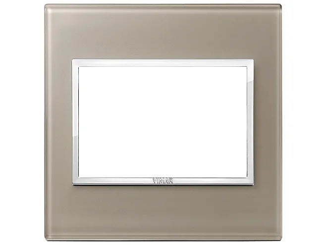 VIMAR Vimar 21648.74 Placca 3M BS opale bruno