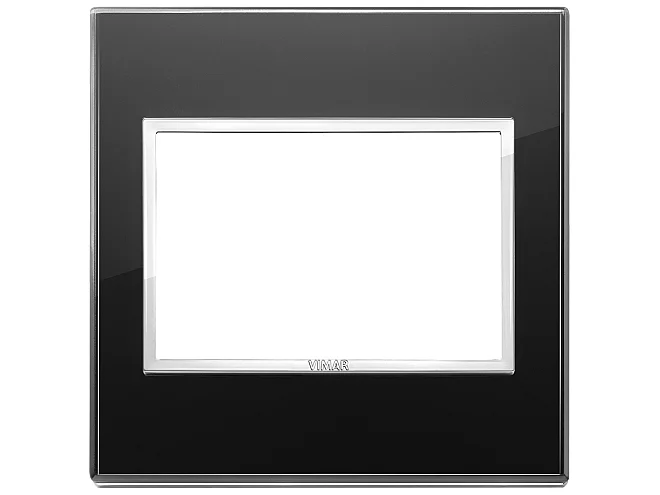 VIMAR Vimar 21648.76 Placca 3M BS nero diamante