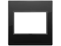 VIMAR Vimar 21648.88 Placca 3M BS nero totale diamante