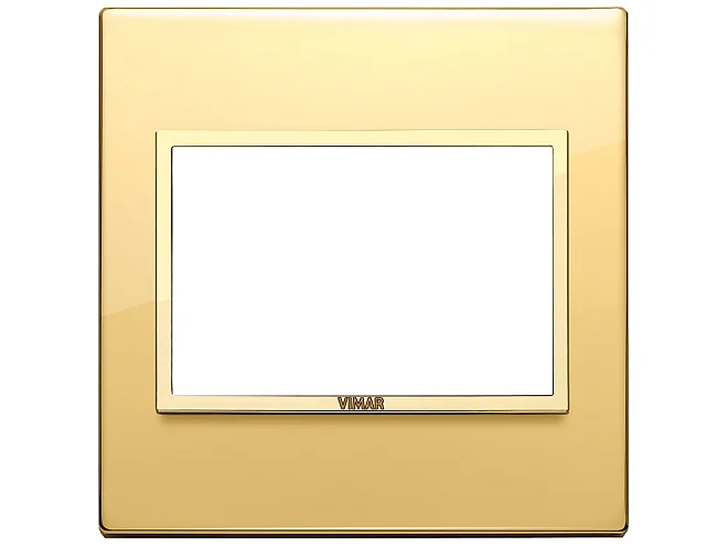 VIMAR Vimar 21648.G09 Placca 3M BS oro totale lucido