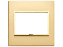 VIMAR Vimar 21648.G10 Placca 3M BS oro totale satinato