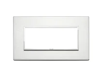 VIMAR Vimar 21649.01 Placca 5M BS alluminio brillante