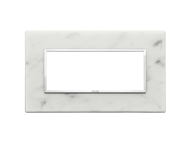 VIMAR Vimar 21649.51 Placca 5M BS bianco di Carrara