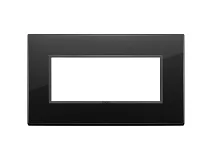 VIMAR Vimar 21649.88 Placca 5M BS nero totale diamante