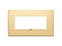 VIMAR Vimar 21649.G10 Placca 5M BS oro totale satinato