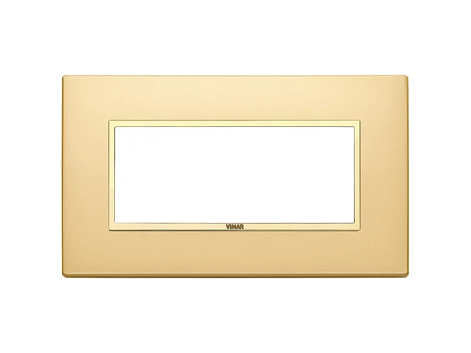 VIMAR Vimar 21649.G10 Placca 5M BS oro totale satinato