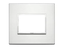 VIMAR Vimar 21653.01 Placca 3M alluminio brillante