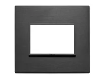 VIMAR Vimar 21653.18 Placca 3M nero totale
