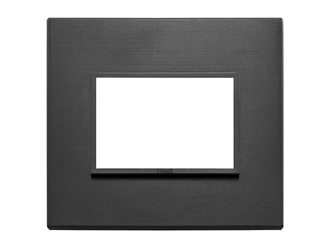 VIMAR Vimar 21653.18 Placca 3M nero totale