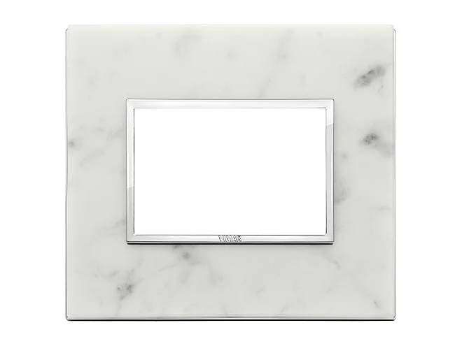 VIMAR Vimar 21653.51 Placca 3M bianco di Carrara