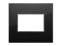 VIMAR Vimar 21653.88 Placca 3M nero totale diamante
