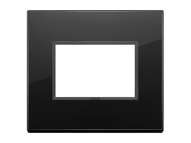 VIMAR Vimar 21653.88 Placca 3M nero totale diamante