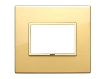 VIMAR Vimar 21653.G09 Placca 3M oro totale lucido