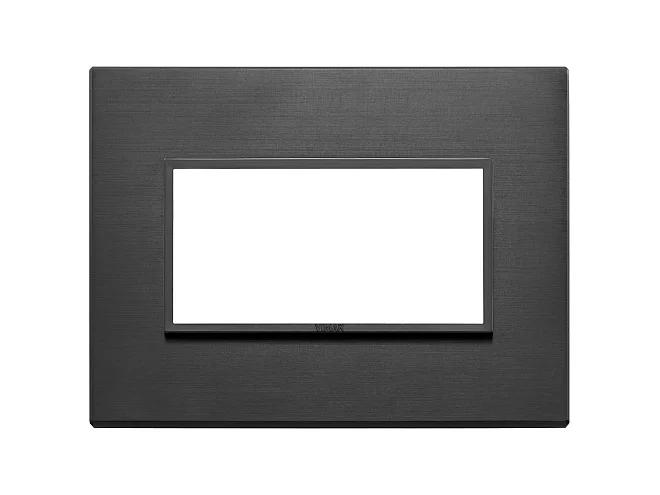 VIMAR Vimar 21654.18 Placca 4M nero totale