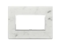 VIMAR Vimar 21654.51 Placca 4M bianco di Carrara