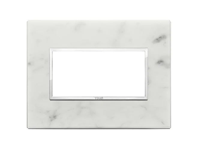 VIMAR Vimar 21654.51 Placca 4M bianco di Carrara