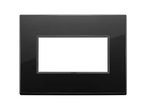 VIMAR Vimar 21654.88 Placca 4M nero totale diamante