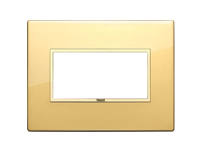 VIMAR Vimar 21654.G09 Placca 4M oro totale lucido