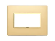VIMAR Vimar 21654.G10 Placca 4M oro totale satinato