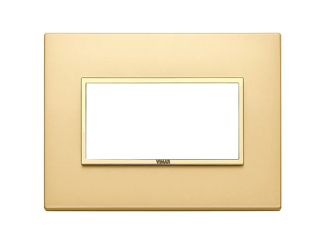 VIMAR Vimar 21654.G10 Placca 4M oro totale satinato