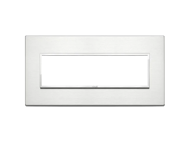 VIMAR Vimar 21657.01 Placca 7M alluminio brillante