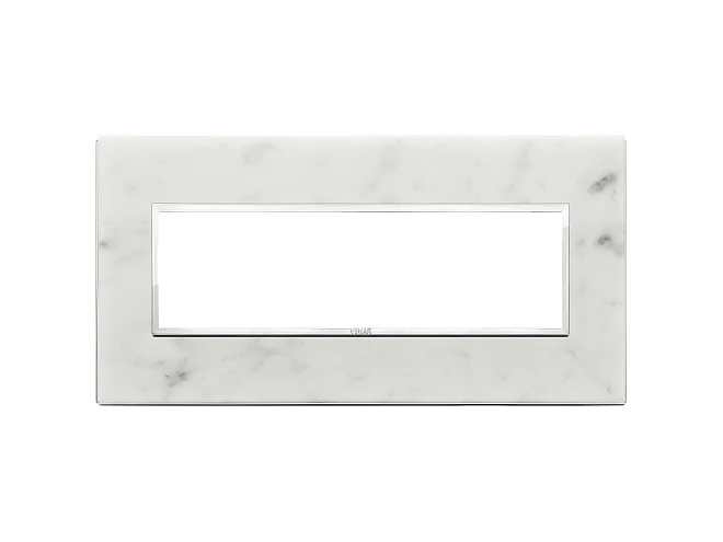 VIMAR Vimar 21657.51 Placca 7M bianco di Carrara