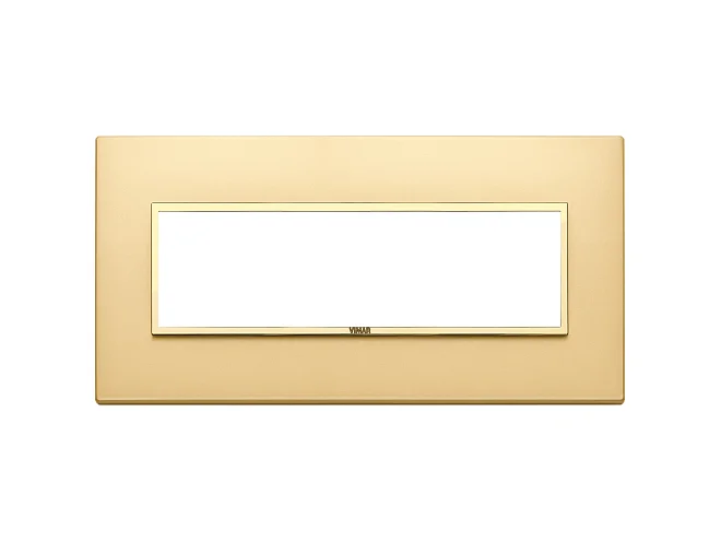 VIMAR Vimar 21657.G10 Placca 7M oro totale satinato