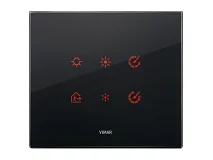 VIMAR Vimar 21663.76 Placca 3M nero diamante