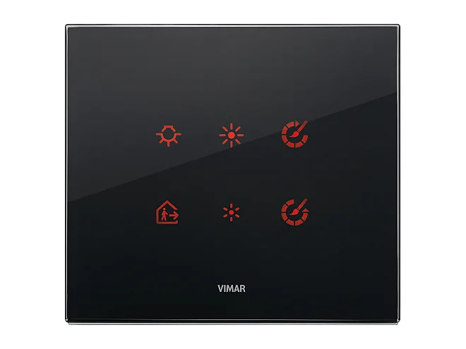VIMAR Vimar 21663.76 Placca 3M nero diamante