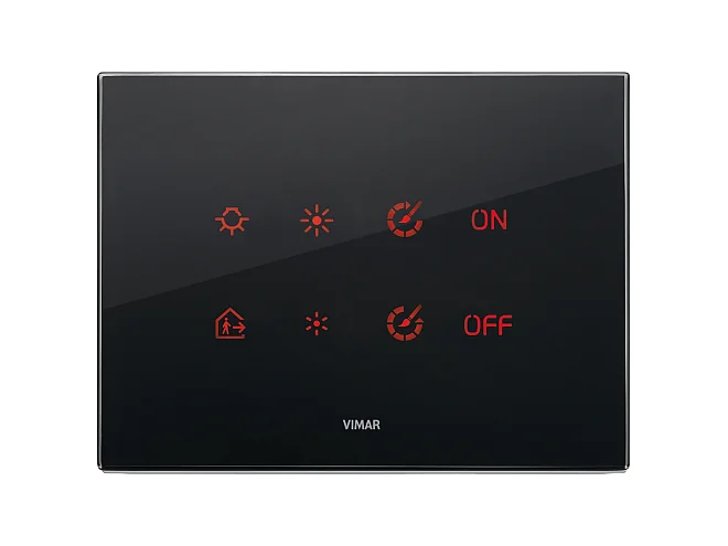 VIMAR Vimar 21664.76 Placca 4M nero diamante