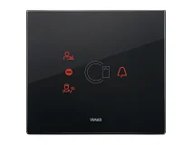 VIMAR Vimar 21666.76 Placca 3M transponder nero diamante