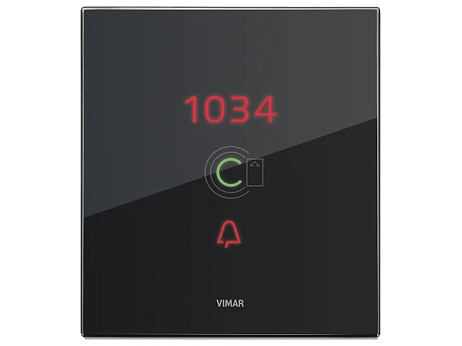 VIMAR Vimar 21666.76.01 Placca 3M transponder NR nero diamante