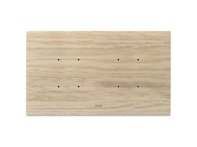 VIMAR Vimar 21667.32 Placca 5MBS (2+blank+2) rovere sbiancato