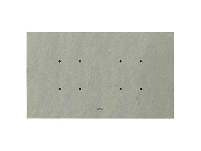 VIMAR Vimar 21667.53 Placca 5MBS (2+blank+2) quarzite grigia