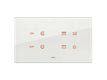 VIMAR Vimar 21667.70 Placca 5MBS (2+blank+2) bianco diamante