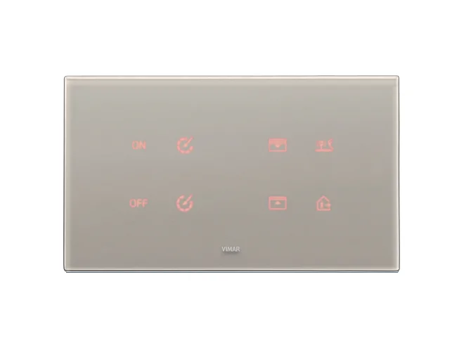 VIMAR Vimar 21667.73 Placca 5MBS (2+blank+2) grigio perla