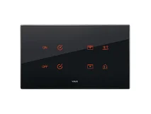 VIMAR Vimar 21667.76 Placca 5MBS (2+blank+2) nero diamante