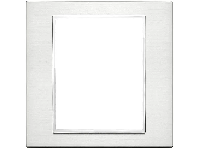 VIMAR Vimar 21668.01 Placca 8M alluminio brillante