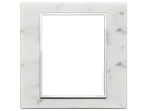 VIMAR Vimar 21668.51 Placca 8M bianco di Carrara